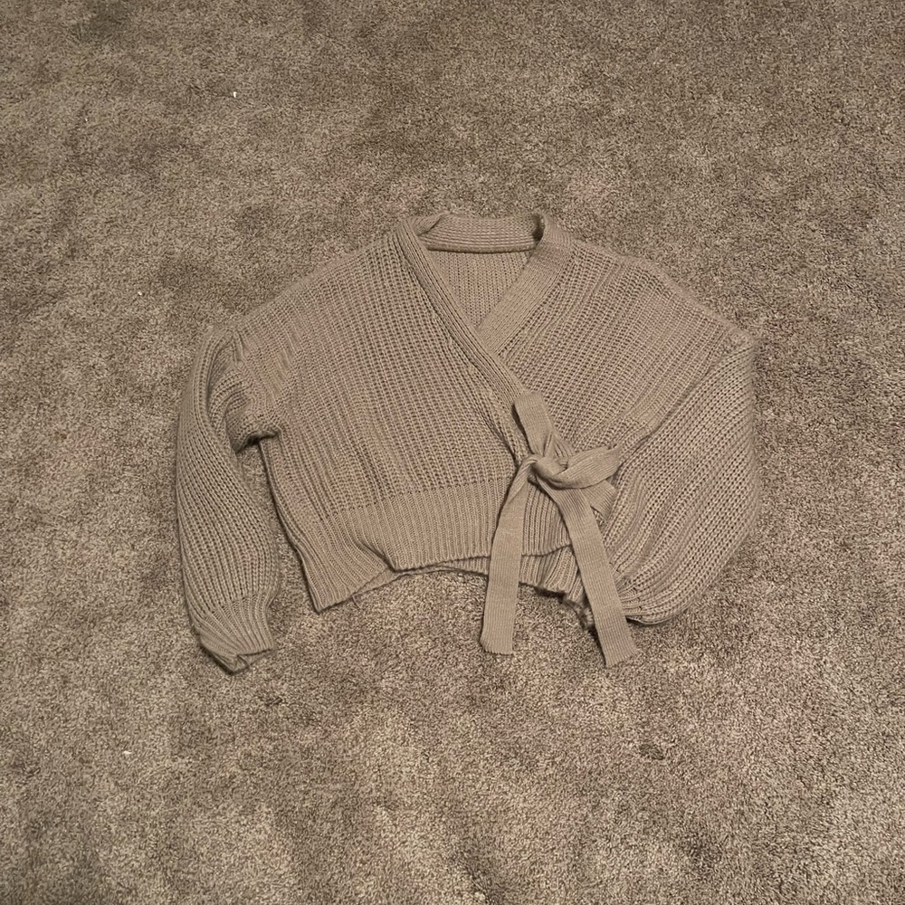 Front tie cardigan from New Mexico boutique